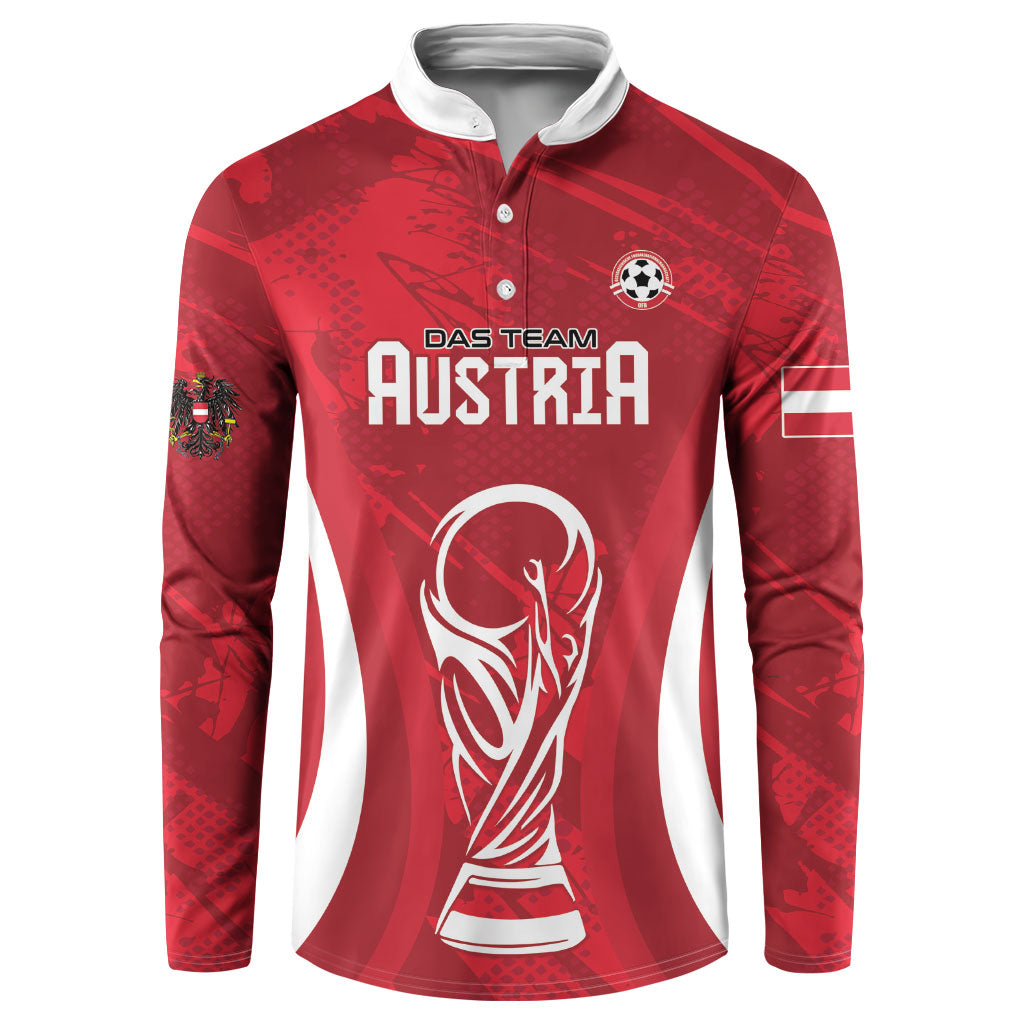 Custom Austria 2026 World Football Button Sweatshirt Immer wieder Osterreich