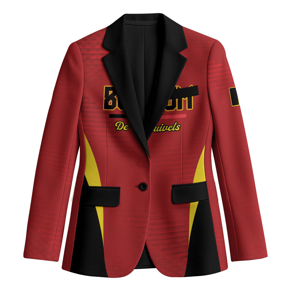 Custom Belgium 2026 World Football Blazer De Rode Duivels Go Champions