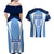 England Football Couples Matching Off Shoulder Maxi Dress and Hawaiian Shirt Lionesses Blue Sporty Style - Wonder Print Shop