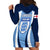 England Football Hoodie Dress Lionesses Blue Sporty Style - Wonder Print Shop