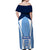 England Football Off Shoulder Maxi Dress Lionesses Blue Sporty Style - Wonder Print Shop