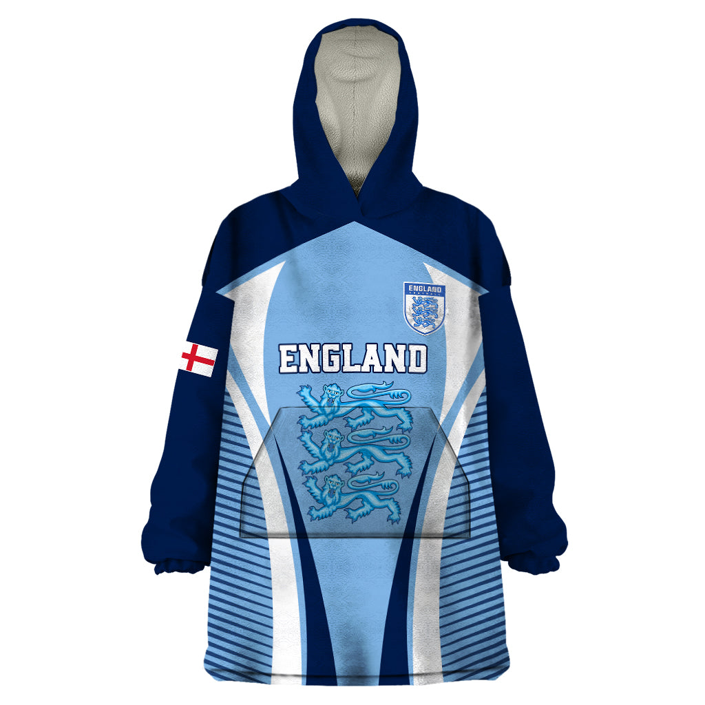 england-football-wearable-blanket-hoodie-lionesses-blue-sporty-style