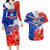 Chile Couples Matching Long Sleeve Bodycon Dress and Hawaiian Shirt Chilean Bellflower Special Version - Wonder Print Shop