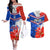 Chile Couples Matching Off The Shoulder Long Sleeve Dress and Hawaiian Shirt Chilean Bellflower Special Version - Wonder Print Shop