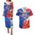 Chile Couples Matching Puletasi Dress and Hawaiian Shirt Chilean Bellflower Special Version - Wonder Print Shop