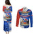 Chile Couples Matching Puletasi Dress and Long Sleeve Button Shirts Chilean Bellflower Special Version - Wonder Print Shop