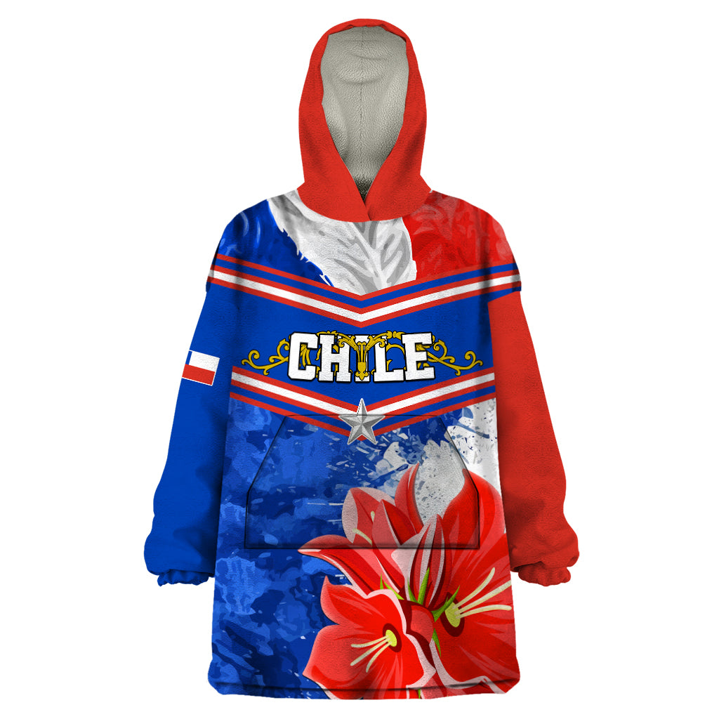 Chile Wearable Blanket Hoodie Chilean Bellflower Special Version - Wonder Print Shop