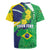 Brazil Sete de Setembro Rugby Jersey Flor De Ip Amarel Leopard Pattern - Wonder Print Shop