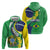 Brazil Sete de Setembro Zip Hoodie Flor De Ip Amarel Leopard Pattern - Wonder Print Shop