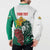 Bulgaria Button Sweatshirt Coat of Arms Lion with Roses - Wonder Print Shop