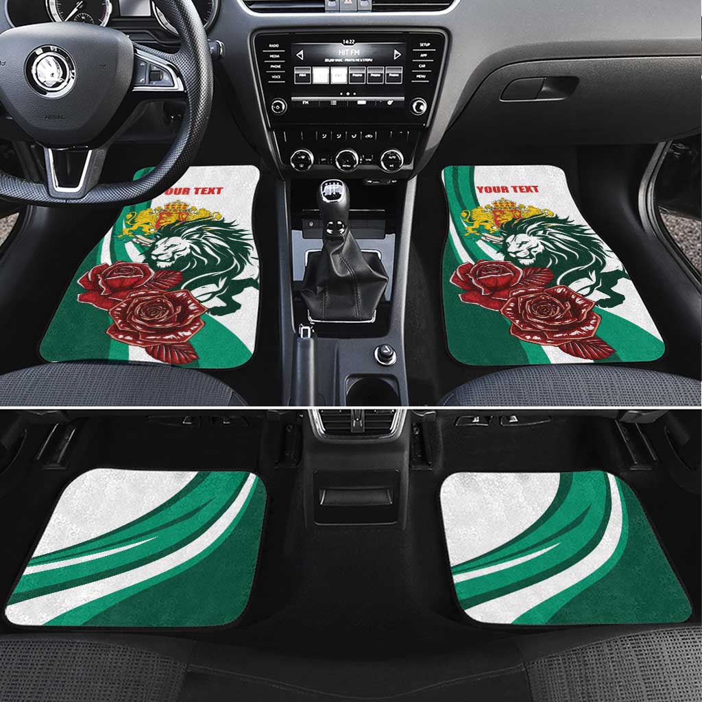 Bulgaria Car Mats Coat of Arms Lion with Roses - Wonder Print Shop