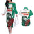 Bulgaria Couples Matching Off The Shoulder Long Sleeve Dress and Hawaiian Shirt Coat of Arms Lion with Roses - Wonder Print Shop