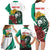 Bulgaria Family Matching Long Sleeve Bodycon Dress and Hawaiian Shirt Coat of Arms Lion with Roses - Wonder Print Shop