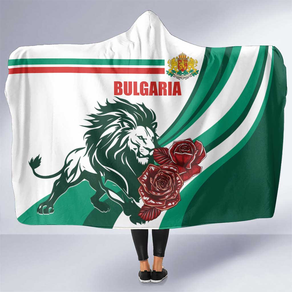 Bulgaria Hooded Blanket Coat of Arms Lion with Roses