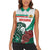 Bulgaria Women Sleeveless Polo Shirt Coat of Arms Lion with Roses - Wonder Print Shop