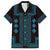 Bulgaria Traditional Pattern Blue Family Matching Puletasi and Hawaiian Shirt Balkan Culture - Wonder Print Shop