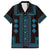 Bulgaria Traditional Pattern Blue Family Matching Summer Maxi Dress and Hawaiian Shirt Balkan Culture - Wonder Print Shop