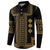 Bulgaria Traditional Pattern Gold Button Sweatshirt Balkan Culture - Wonder Print Shop