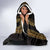 Bulgaria Traditional Pattern Gold Hooded Blanket Balkan Culture