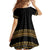 Bulgaria Traditional Pattern Gold Kid Short Sleeve Dress Balkan Culture - Wonder Print Shop