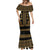 Bulgaria Traditional Pattern Gold Mermaid Dress Balkan Culture - Wonder Print Shop