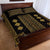 Bulgaria Traditional Pattern Gold Quilt Bed Set Balkan Culture - Wonder Print Shop