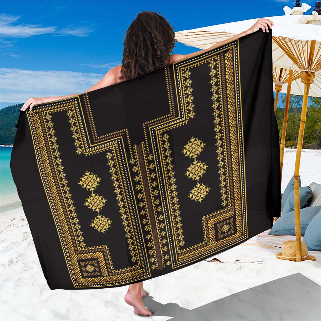 Bulgaria Traditional Pattern Gold Sarong Balkan Culture - Wonder Print Shop