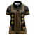 Bulgaria Traditional Pattern Gold Women Polo Shirt Balkan Culture - Wonder Print Shop