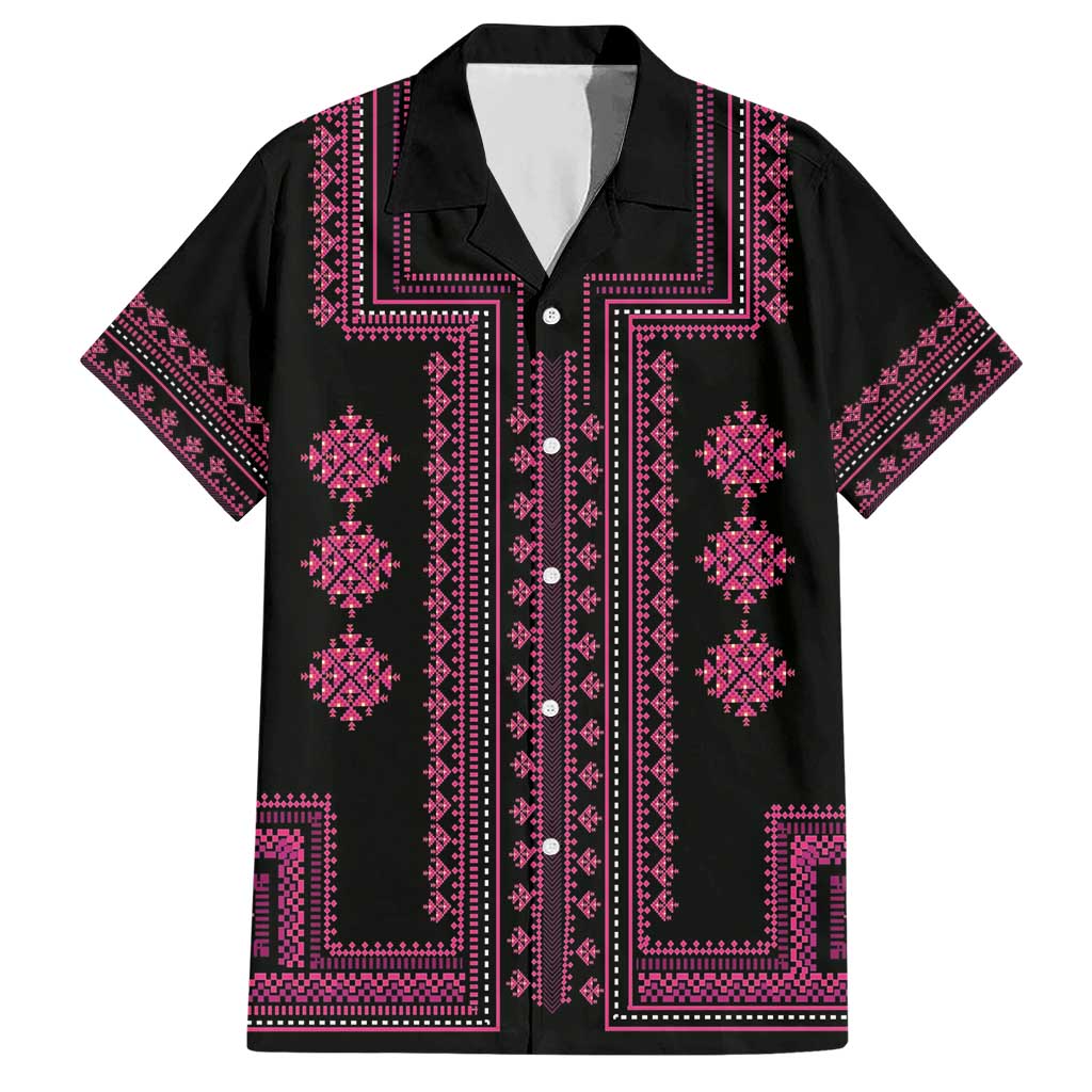 Bulgaria Traditional Pattern Pink Hawaiian Shirt Balkan Culture - Wonder Print Shop