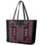 Bulgaria Traditional Pattern Pink Leather Tote Bag Balkan Culture - Wonder Print Shop