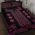 Bulgaria Traditional Pattern Pink Quilt Bed Set Balkan Culture - Wonder Print Shop