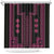 Bulgaria Traditional Pattern Pink Shower Curtain Balkan Culture