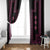 Bulgaria Traditional Pattern Pink Window Curtain Balkan Culture - Wonder Print Shop