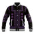 Bulgaria Traditional Pattern Purple Baseball Jacket Balkan Culture - Wonder Print Shop