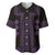 Bulgaria Traditional Pattern Purple Baseball Jersey Balkan Culture - Wonder Print Shop