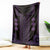 Bulgaria Traditional Pattern Purple Blanket Balkan Culture