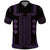 Bulgaria Traditional Pattern Purple Polo Shirt Balkan Culture - Wonder Print Shop