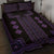 Bulgaria Traditional Pattern Purple Quilt Bed Set Balkan Culture - Wonder Print Shop