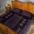 Bulgaria Traditional Pattern Purple Quilt Bed Set Balkan Culture - Wonder Print Shop