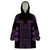 Bulgaria Traditional Pattern Purple Wearable Blanket Hoodie Balkan Culture - Wonder Print Shop