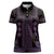 Bulgaria Traditional Pattern Purple Women Polo Shirt Balkan Culture - Wonder Print Shop