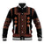 Bulgaria Traditional Pattern Red Baseball Jacket Balkan Culture - Wonder Print Shop