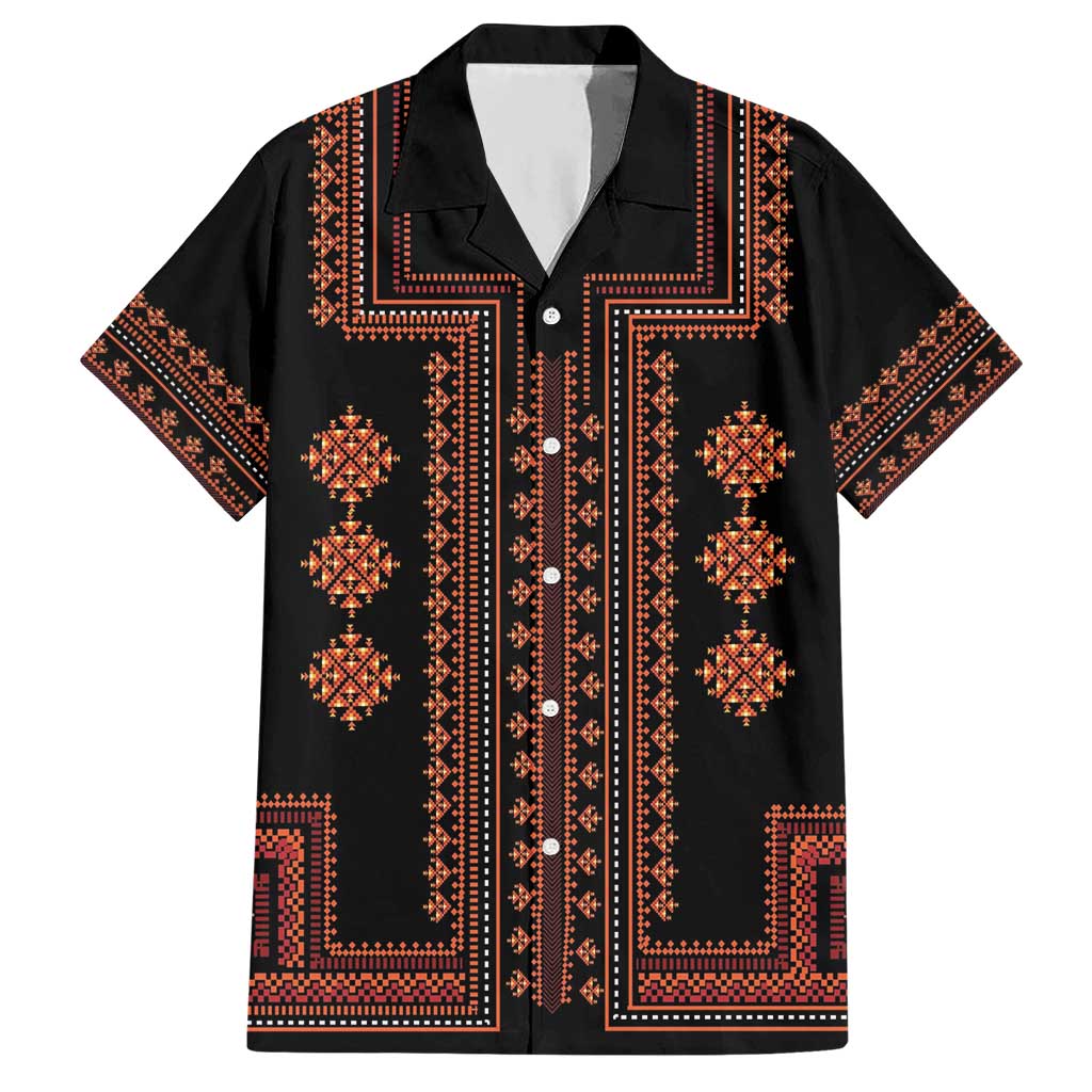 Bulgaria Traditional Pattern Red Hawaiian Shirt Balkan Culture - Wonder Print Shop