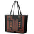 Bulgaria Traditional Pattern Red Leather Tote Bag Balkan Culture - Wonder Print Shop