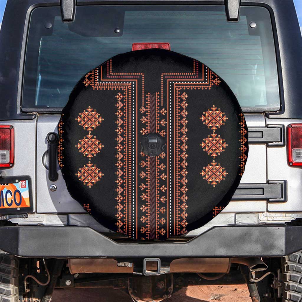 Bulgaria Traditional Pattern Red Spare Tire Cover Balkan Culture - Wonder Print Shop