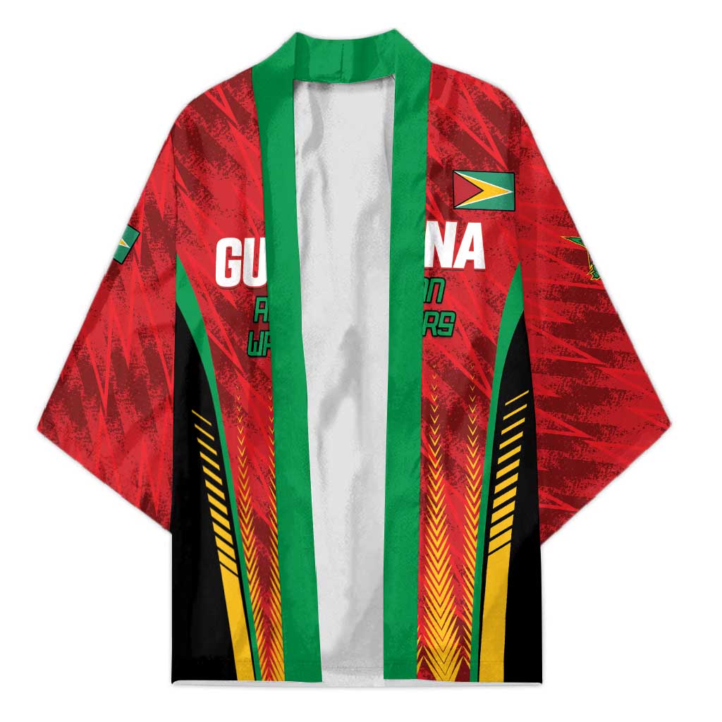 Custom Amazon Warriors Guyana Cricket Kimono Ready For Glory Red Version - Wonder Print Shop