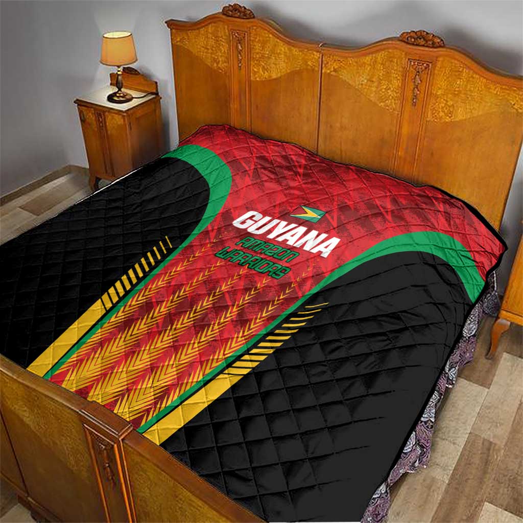 Custom Amazon Warriors Guyana Cricket Quilt Ready For Glory Red Version - Wonder Print Shop