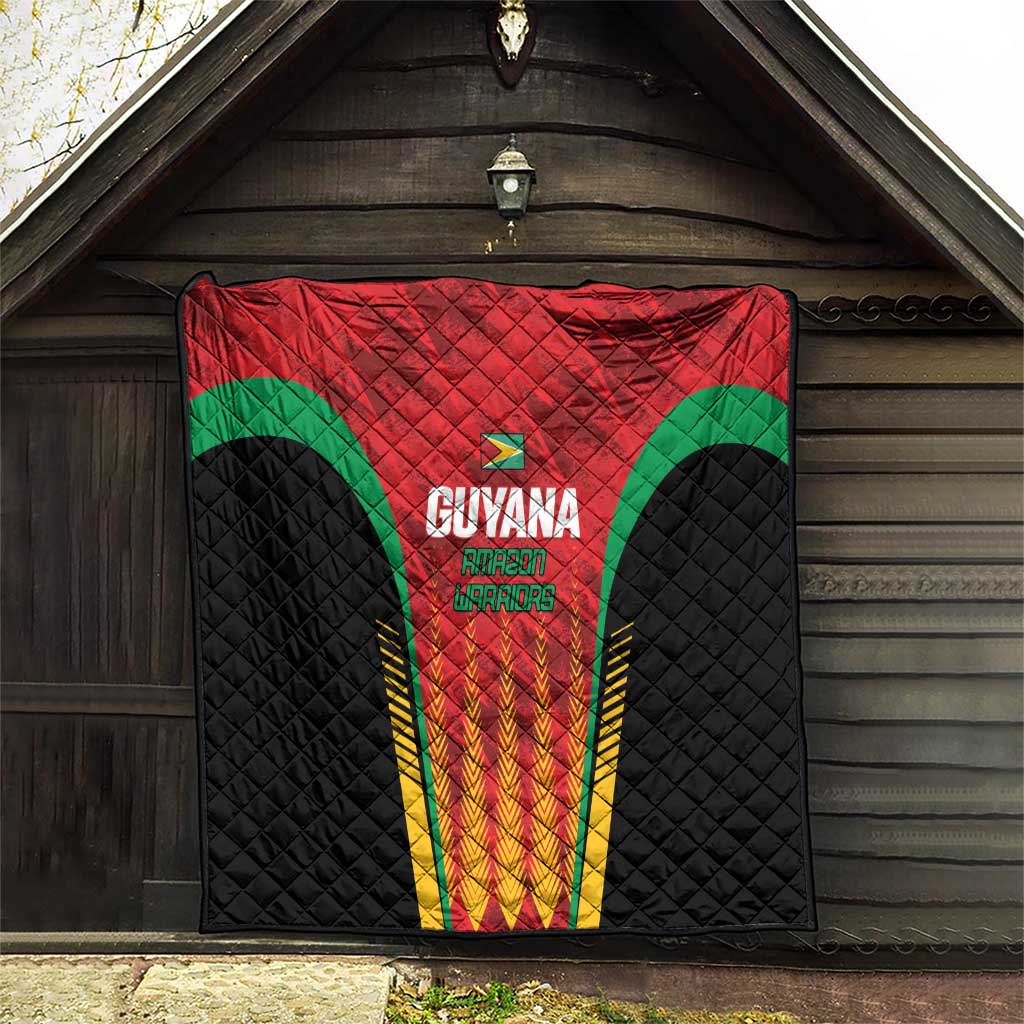 Custom Amazon Warriors Guyana Cricket Quilt Ready For Glory Red Version - Wonder Print Shop