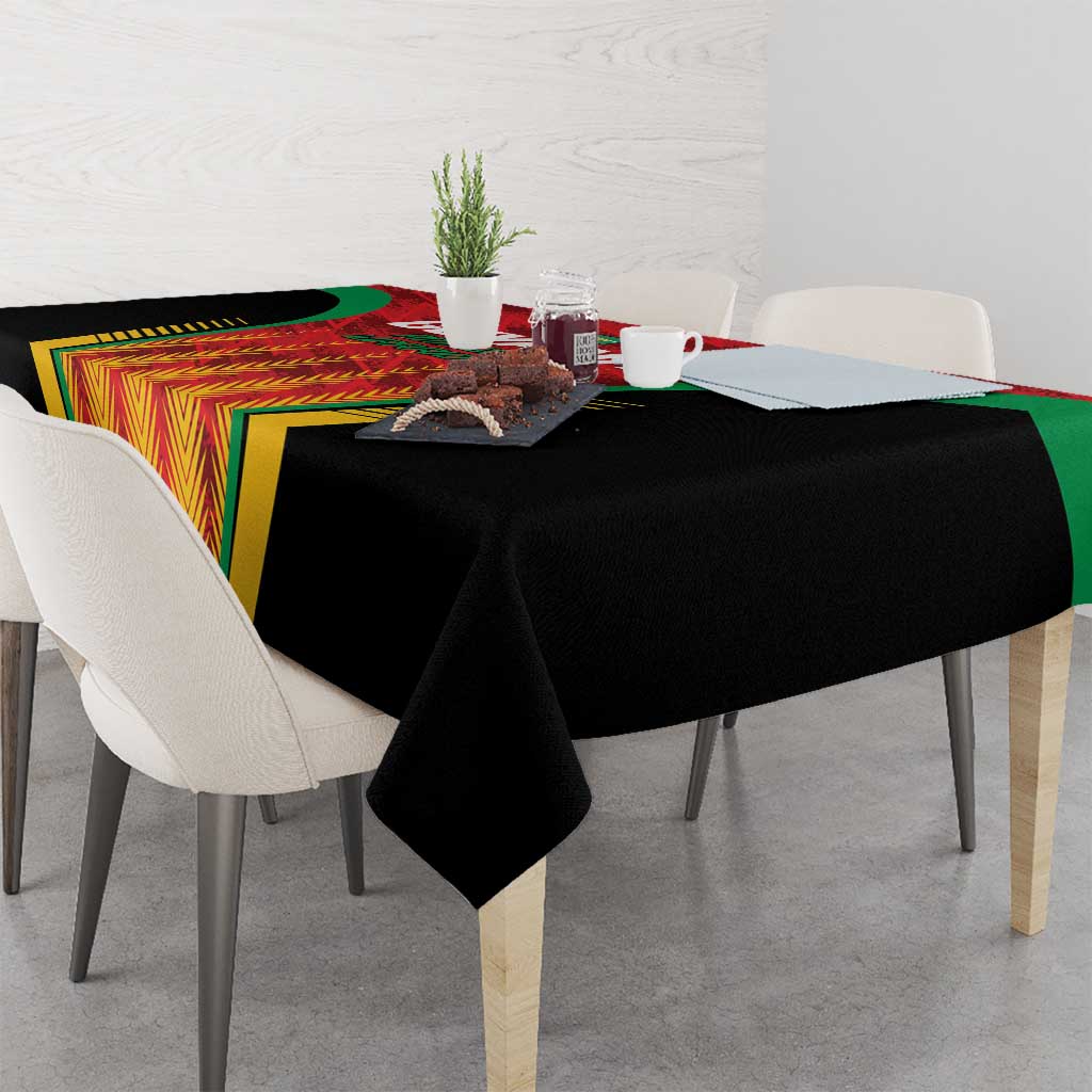 Custom Amazon Warriors Guyana Cricket Tablecloth Ready For Glory Red Version - Wonder Print Shop
