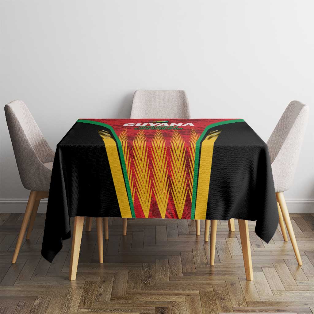 Custom Amazon Warriors Guyana Cricket Tablecloth Ready For Glory Red Version - Wonder Print Shop